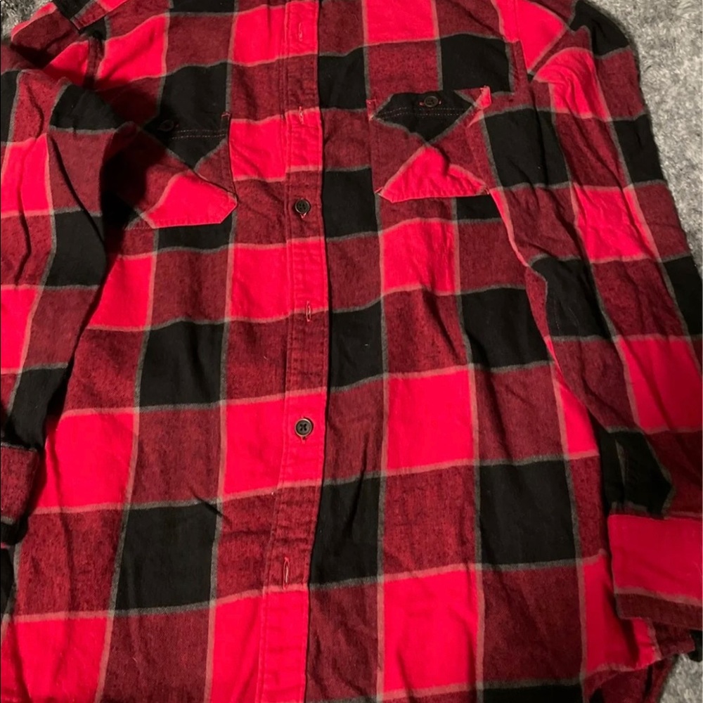 Men’s urban pipeline red flannel large